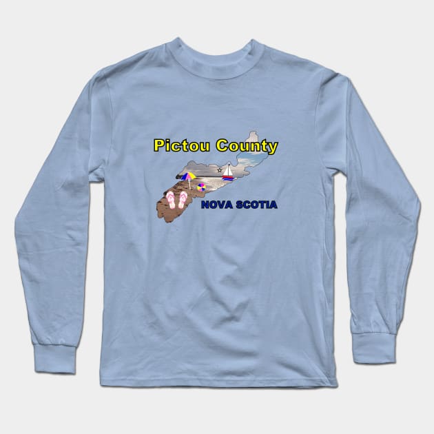 SWEET Home Pictou County Nova Scotia Long Sleeve T-Shirt by SartorisArt1